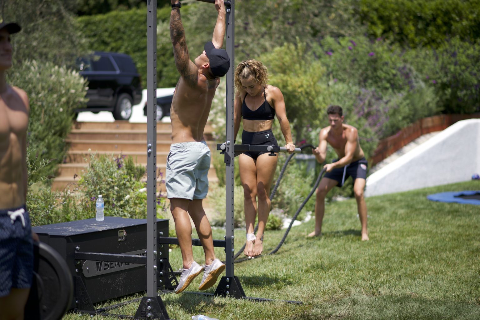 Athletes using the BeaverFit Gym Box in Malibu