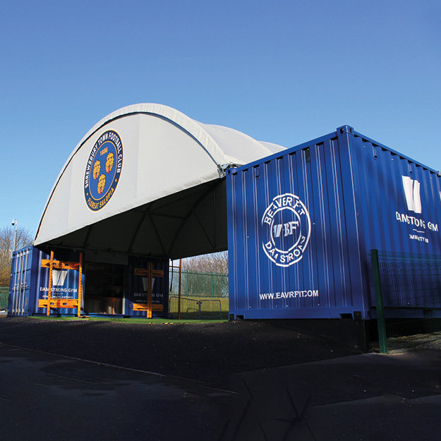 BeaverFit Containerised Shelter Solution Dam Strong Gym