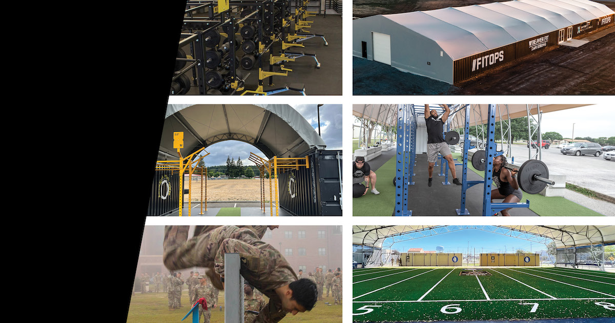 A header image shows various BeaverFit training solutions for the U.S. Army.