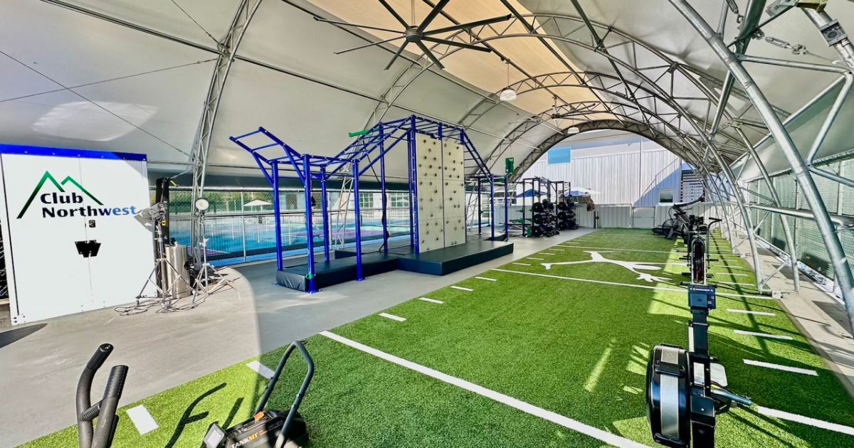 Club Northwest outdoor training space by BeaverFit USA.