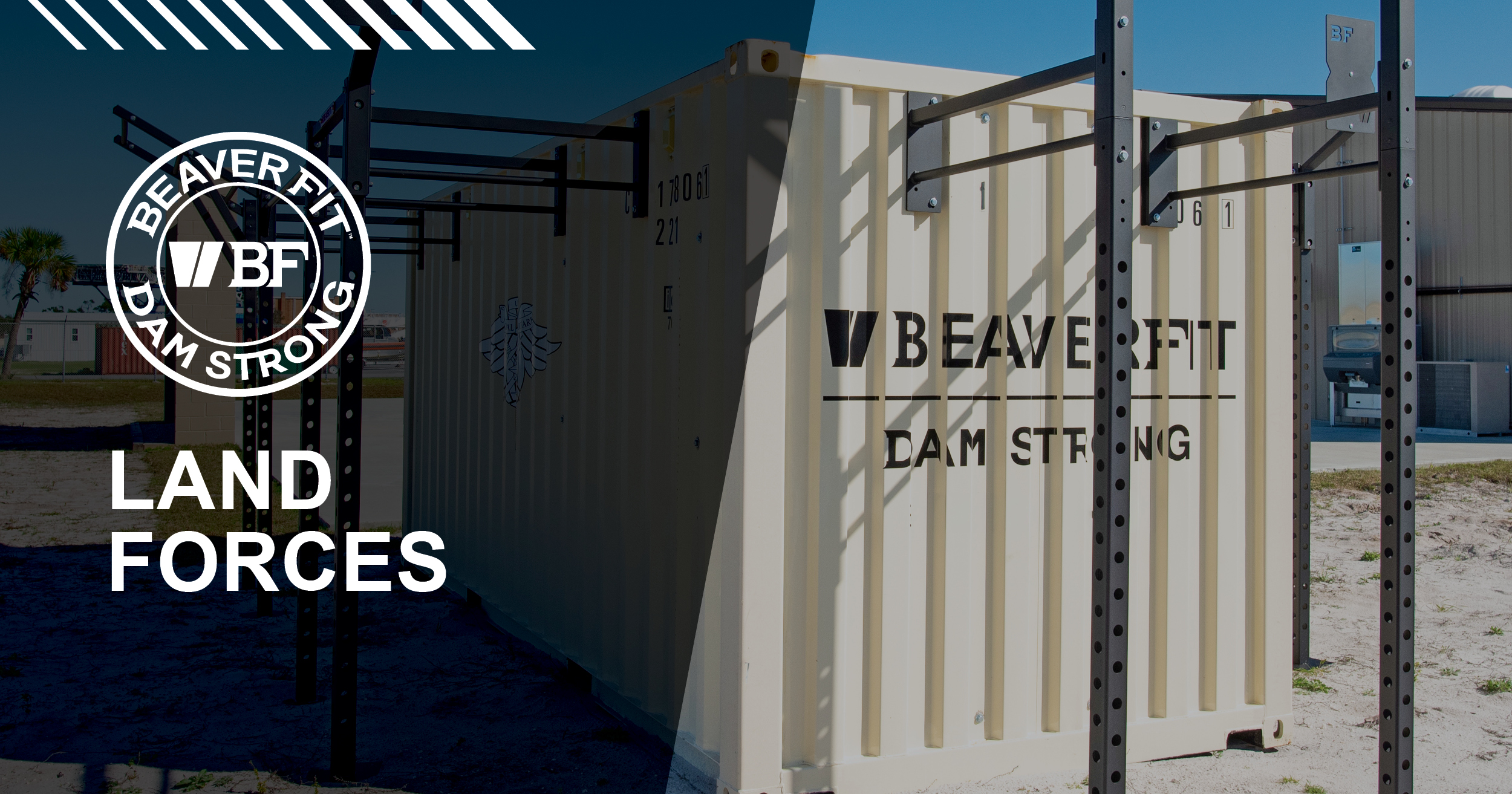 Graphic displays a BeaverFit Mobile Training Gym